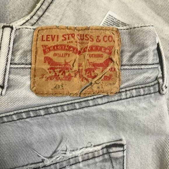 Levi's 501 Men's Size 42x30 Gray Straight Leg Jeans Relaxed - Picture 2 of 16